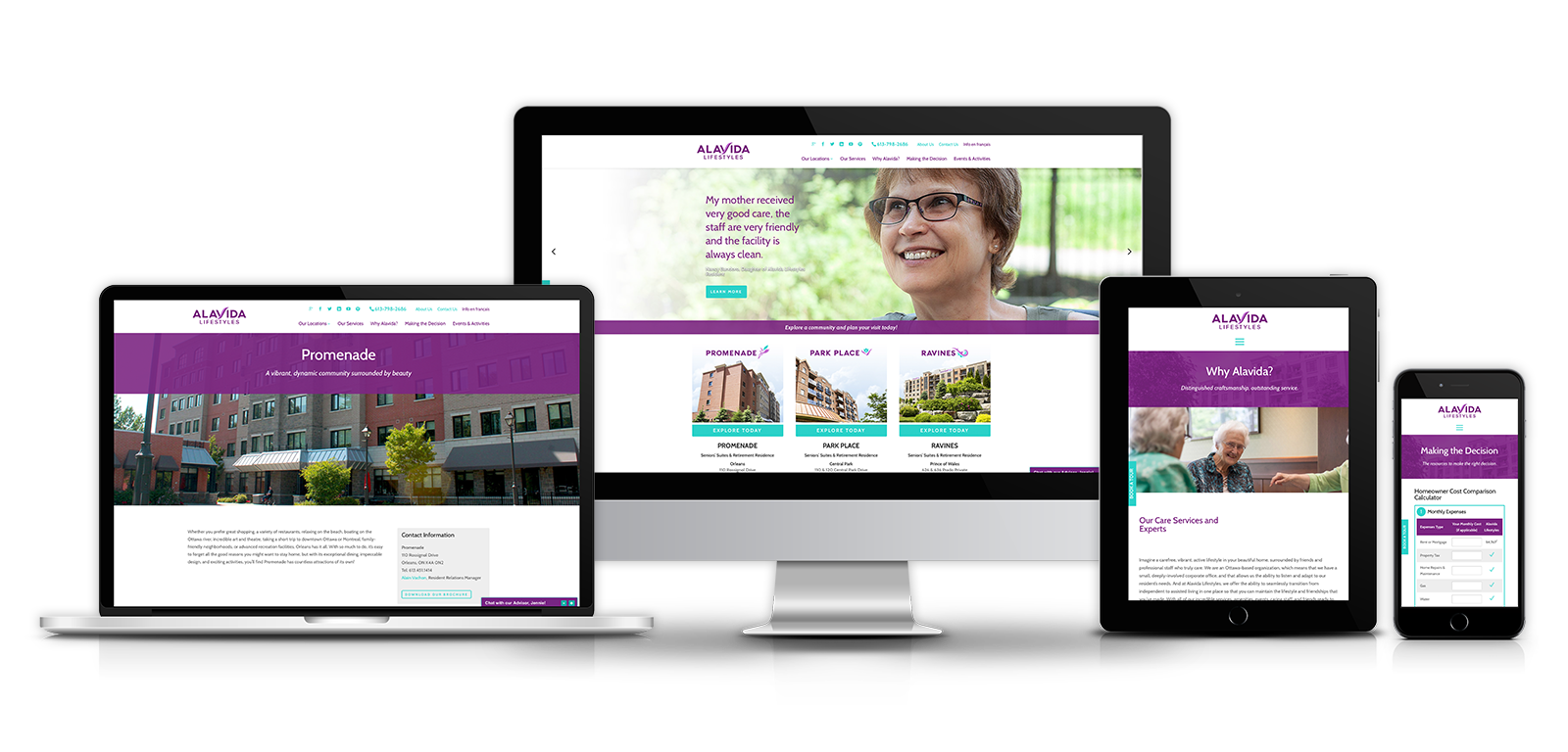 Alavida Lifestyles - Web Design