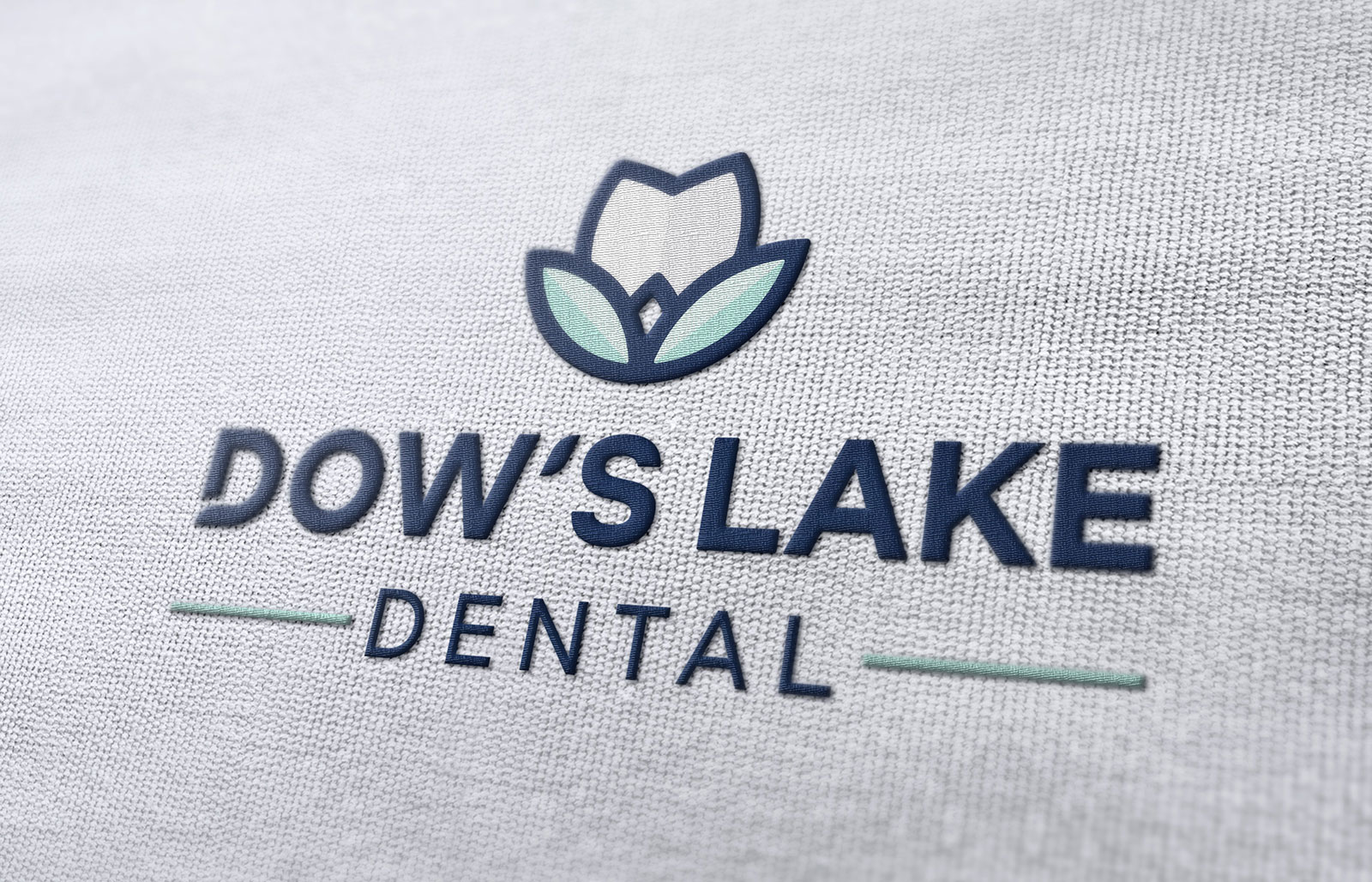 Dow's Lake Dental - Embroidered Logo Design Dow's Lake Dental - Embroidered Logo Design